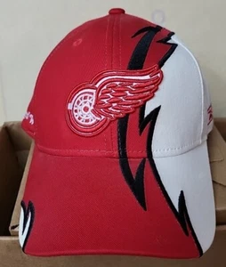 DETROIT RED WINGS Reebok 6 paneles Lightning Strike gancho y bucle sombrero ajustable NHL - Imagen 1 de 12
