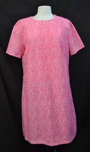 Vintage Handmade Pink Party Dress Size Medium/Large - Picture 1 of 8