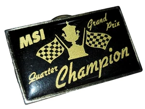 Vintage Tech MSI Grand Prix Quarter Champion AOL Employee Lapel Pin - Picture 1 of 7