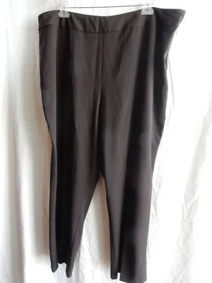 PANTOLOGY Talla Grande 24 W Marrón con Cremallera Lateral Frente Plano Carrera Usado en Excelente Condición Foto 1 de 4