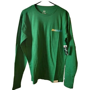 Diamond Supply Speed Logo Green Long Sleeve t-shirt - Mens Size Small Brand New - Picture 1 of 8