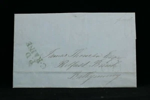 Irlanda: Cubierta sin estampillas Coleraine 1845 a Ballymoney, verde cancela - Imagen 1 de 4