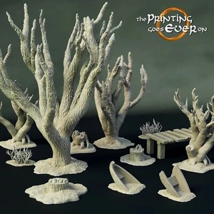 Terrain Sumpf Bäume Gelände - 28mm Tabletop - HDR D&D Pathfinder DSA - Bild 1 von 1