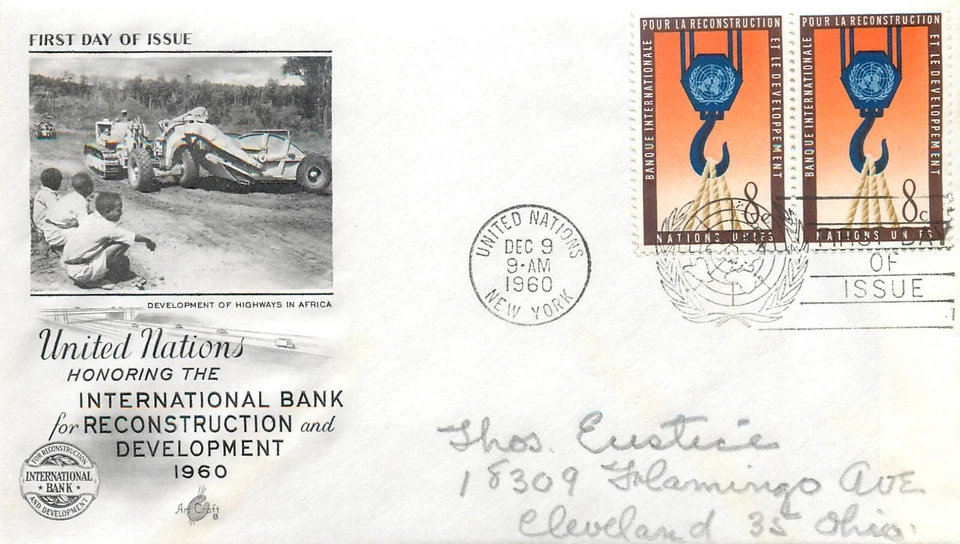 13. United Nations 1960 Bank for reconstruction and development highways Africa - Image 1 of 1