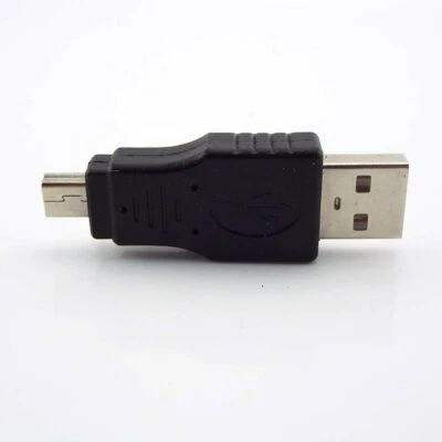 1X USB 2.0 A Male Jack to Mini USB B 5 Pin Male Plug OTG Adapter F/M Connector - Image 1 of 4