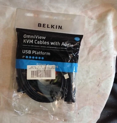 BELKIN OMNIVIEW KVM CABLES WITH AUDIO  (1.8m) USB Platform - Image 1 of 2