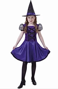 TOTALLY GHOULS VIOLET PURPLE WITCH COSTUME GIRLS SIZE  M NEW WITH TAG - Picture 1 of 4