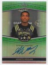 2013 LEAF US ARMY ALL AMERICAN ASIANTII WOULARD AUTOGRAPH GREEN RC #D /10 UCLA