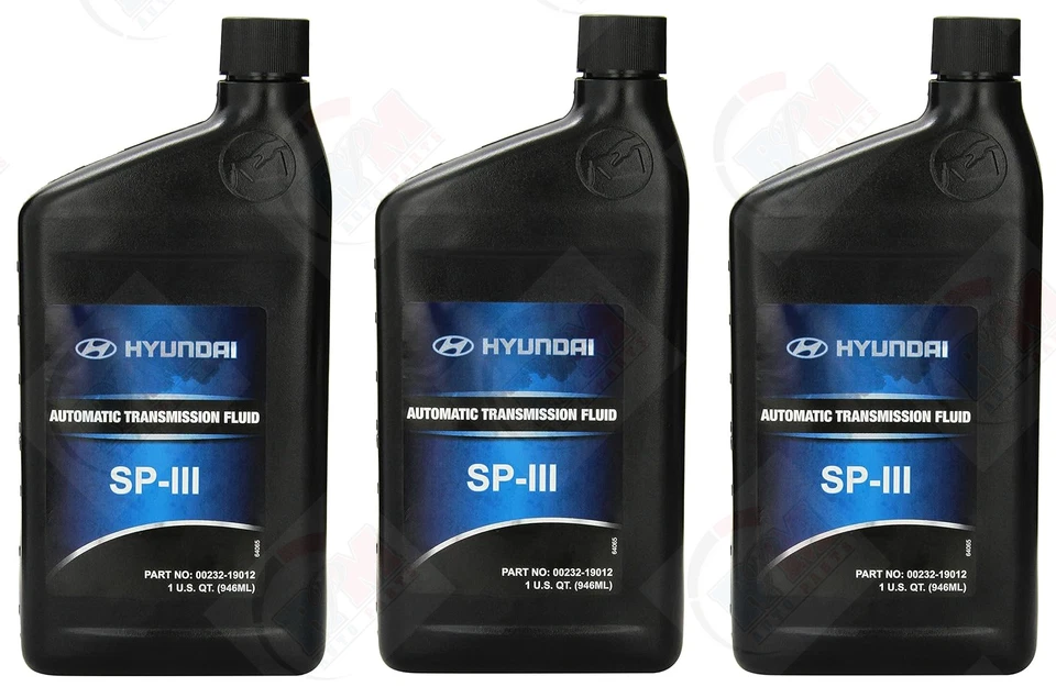 for HYUNDAI Genuine SPIII SP3 Automatic Transmission Fluid (Pack of 3 Qt.) Foto 1 de 1