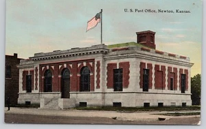 United States US Post Office Newton Kansas KS Postkarte - Bild 1 von 2