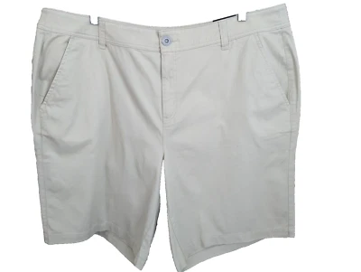 Bermuda Lane Bryant Chino Feminina Plus 26 Bolsos Elásticos Bronzeados Clássica Nova Com Etiqueta - Imagem 1 de 4