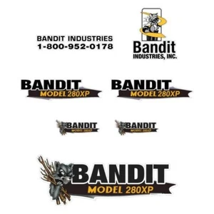 Brush Bandit Wood Chipper Model 280xp Stickers Decals Kit for Bandit 280 XP - Picture 1 of 1