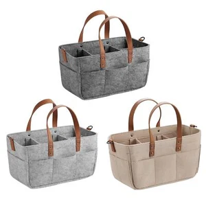 Sac à couches pour bébé en tissu feutre compartiment organisateur de - Photo 1/35