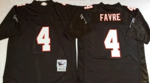 VINTAGE Brett Favre #4 Falcons Sewn Stitched Black Jersey. - Picture 1 of 3