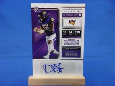 Contenders Draft Picks 2018 RC Rookie College Ticket Autograph Daurice Fountain - Image 1 of 2