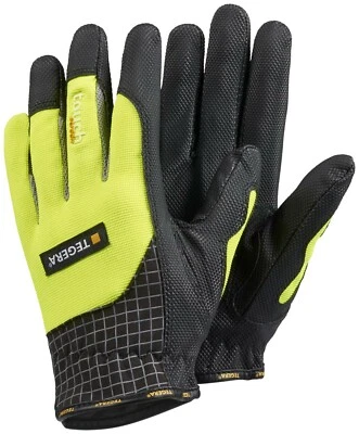 ~~ Ejendals Tegera 9123 Touchscreen Arbeitshandschuhe mit hoher Sichtbarkeit ~~ - Bild 1 von 3