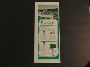 1949 MERCURY SUPER 5 FUORIBORDO BARCA MOTORE pubblicità stampa artistica d'epoca - Foto 1 di 1