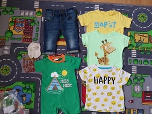 Baby Boy Clothes Bundle Jeans Romper T Shirts And Socks 3-6m - Picture 1 of 4