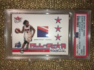 Dawn Staley 2004 Ultra WNBA All Star Game Used Patch 3 Color Charlotte Sting PSA