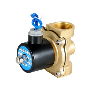 Electroválvula eléctrica 1"NPT 110V 120V voltios CA latón agua aire gas NC - Imagen 1 de 10