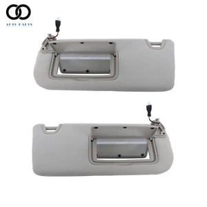Sunvisor Gray 2Pcs LH+RH With Lights And Mirror Suit For Nissan Altima 2019-2024 - Picture 1 of 10