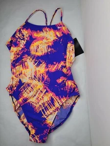 Nike Women's Size FMS 12 Solar Canopy Cut Out One Piece Swimsuit NWT - Picture 1 of 12