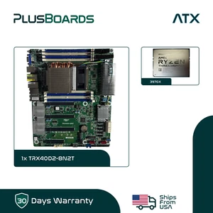 Placa madre AsRock TRX40D8-2N2T TRX4 ATX AMD Threadripper 3970X 32 núcleos 3,7 GHz - Imagen 1 de 8