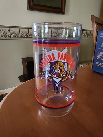 Vintage NHL 1996 FLORIDA PANTHERS Conference Champs Glass RARE LOOK 6" Cover