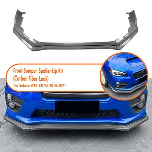 Car Front Bumper Spoiler Splitter Lip Kit For Subaru WRX STI VA 2015-2021 2020 - Picture 1 of 9
