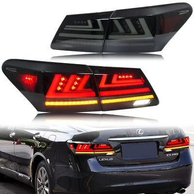 LED Black Tail Lights for Lexus ES350 ES330 2007-2012 Sequential Rear Lamps - Image 1 of 4