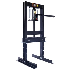 6 Ton Garage Floor Type Hydraulic Adjustable Shop Press H-Frame Steel w/ Plates - Picture 1 of 13