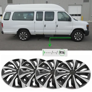 16" Wheel Covers Hubcaps Tire Steel Rim fits R16 For Ford E250 E150 E350 E450 - Picture 1 of 14