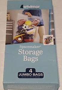 Whitmor Jumbo Spacemaker Storage Bag Clear Vacuum Sealed Watertight NEW - Picture 1 of 8