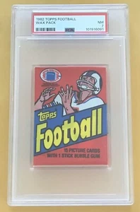 1982 Topps Football Trading Cards Wax Pack PSA 7 NM - Bild 1 von 2