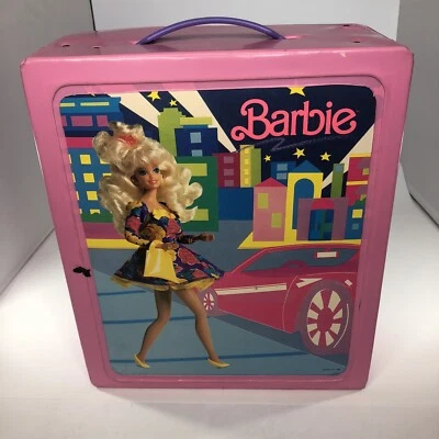 Mattel Barbie Doll Trunk Carrying Case with  Dolls Accessories Vintage Lot - Image 1 of 4