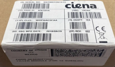 CIENA NTK720YA FILLER MODULE FOR 1X SUBSLOT - Image 1 of 2
