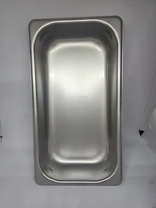 NEW! 6 Stainless Steel Anti-Jam Steam Pan, Prep Table, 1/3 size, 2-1/2"Depth - Picture 1 of 10