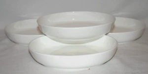 Mikasa Samantha White Bone China 8" Pasta Bowls Set of Four New - Picture 1 of 3