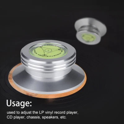 NEU Schwarz Rekord Gewicht Clamp LP Vinyl Plattenspieler Metal Disc Stabilisator