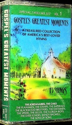 Gospel's Greatest Moments Vol 1 Cassette 1989 13 Songs Hymns - Image 1 of 3