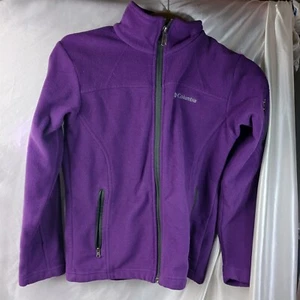 COLUMBIA PURPLE FLEECE JACKET SIZE 10/12 - Picture 1 of 7