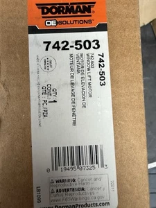 Dorman 742-503 Window Motor For Select 87-04 INFINITI Mercury Nissan Models - Picture 1 of 1