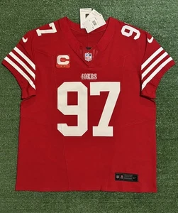 Nick Bosa San Francisco 49ers Rosso Nike Vapor F.U.S.E. Maglia Elite taglia 48/XL - Foto 1 di 12