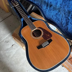 Guitarra acústica Morris M701-12 de 12 cuerdas con estuche rígido hecha en Japón - Imagen 1 de 7