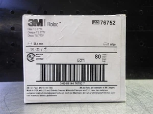 1 NEU! 3M Roloc 1 Zoll 80er Körnung Roloc Scheibe TS 777F 50 Stück 76752 - Bild 1 von 2