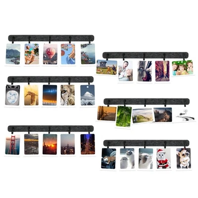 Picture Frames Collage Wall Decor, 6 Pcs Black Felt Lightweight Bulletin Boar... - Image 1 of 4