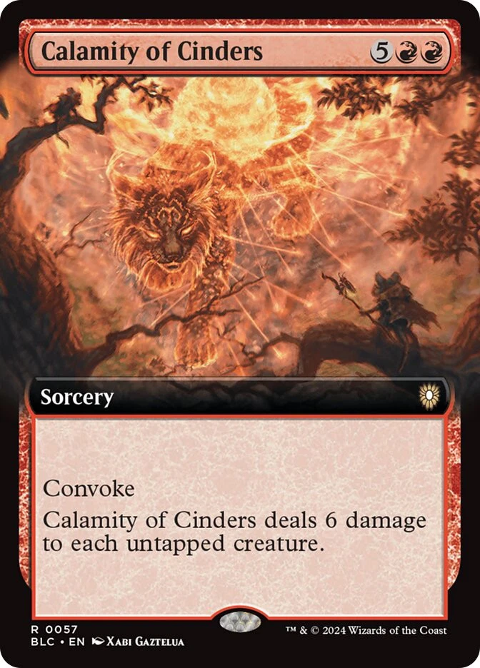 MTG Calamity of Cinders  - Bloomburrow Commander #057 - Image 1 of 1