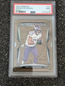 2024 Panini Obsidian #131 Adrian Peterson 08 /10 GOLD PSA 9 MINT - Picture 1 of 1