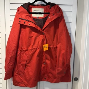 Chaqueta impermeable Hunter de algodón resistente al agua roja para mujer XXL NUEVA CON ETIQUETAS - Imagen 1 de 21