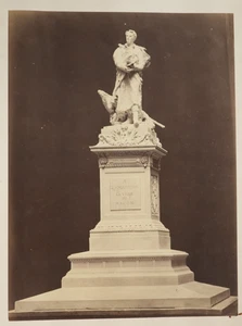 photo Albumine France Projet Monument Lamartine 21X28cm 1870 DELMAET DURANDELLE - Foto 1 di 2